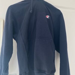 Champion Reverse Weave Navy Hoodie